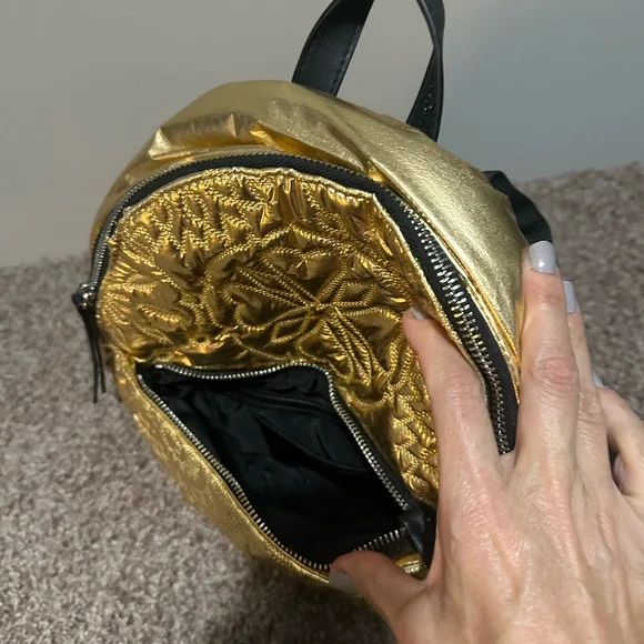 Desigual Gold Embossed Backpack - Picture 2 of 6
